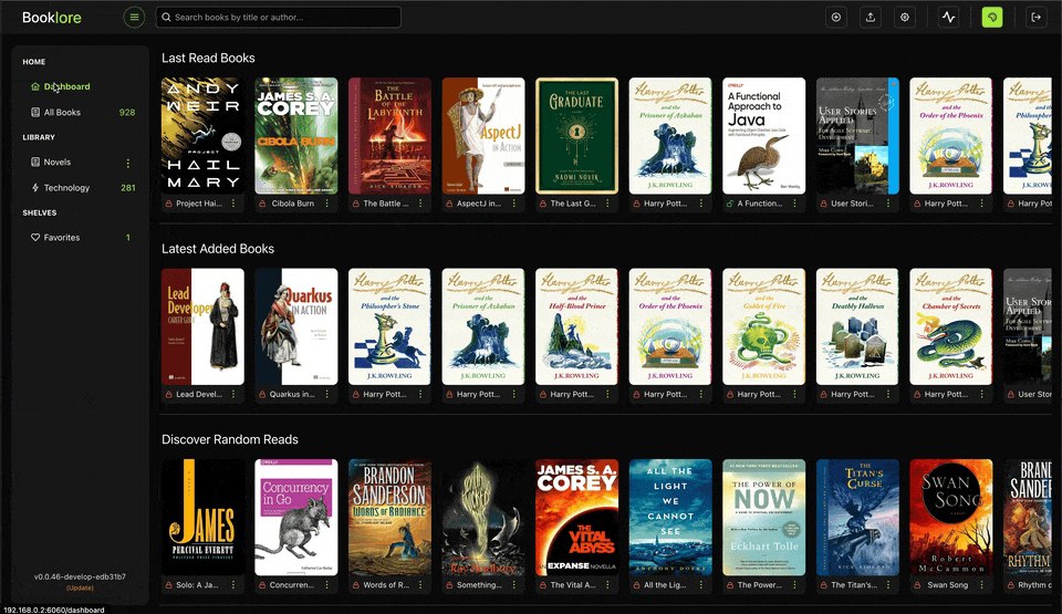 BookLore - 电子书与漫画阅读管理平台