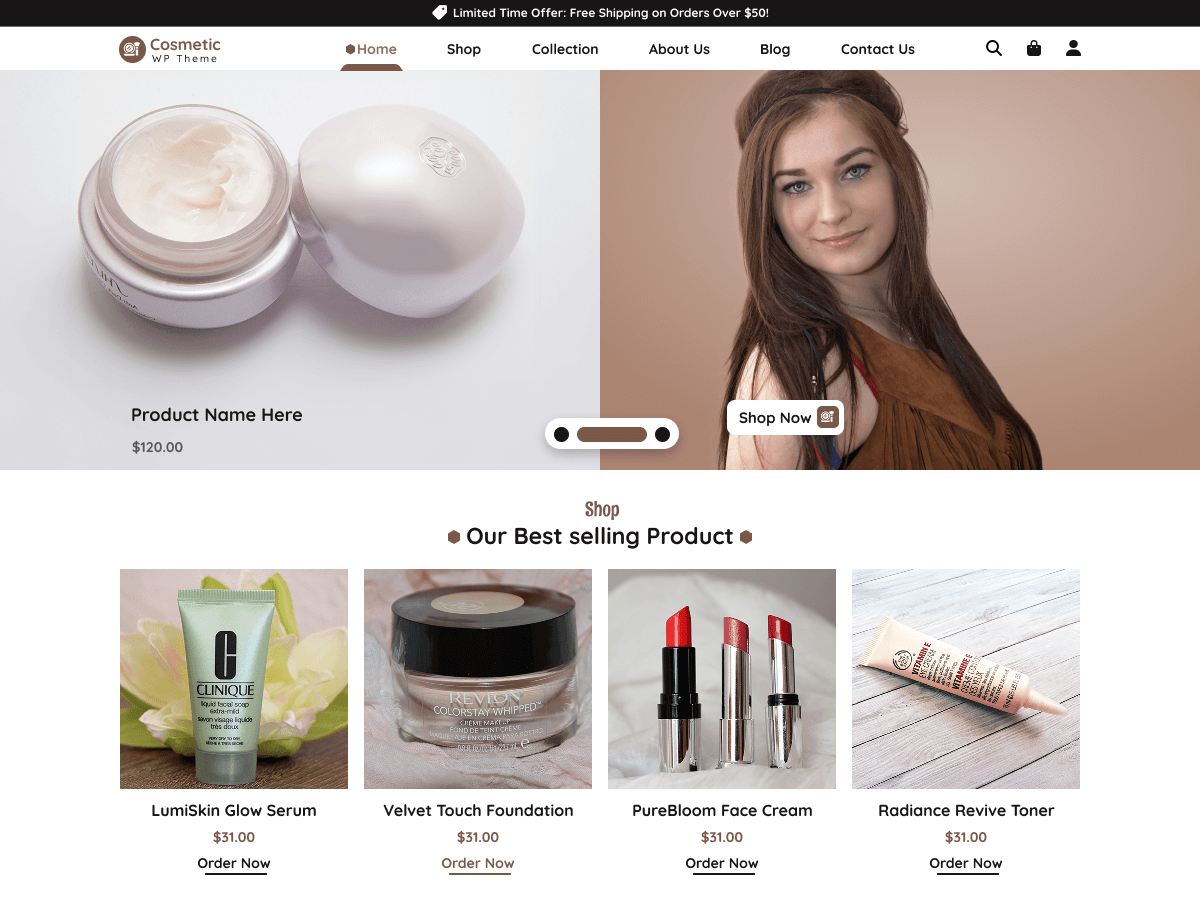 化妆品商店免费主题