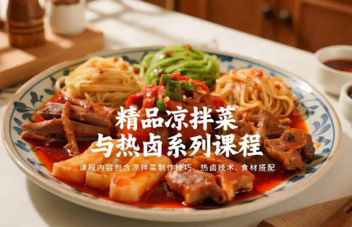 精品凉拌菜与热卤系列课程，全套配方+技法教学