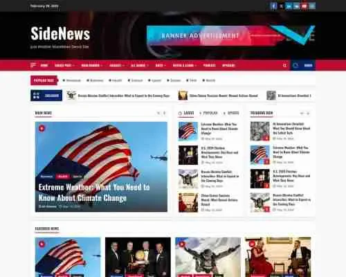 SideNews 轻量级免费博客主题