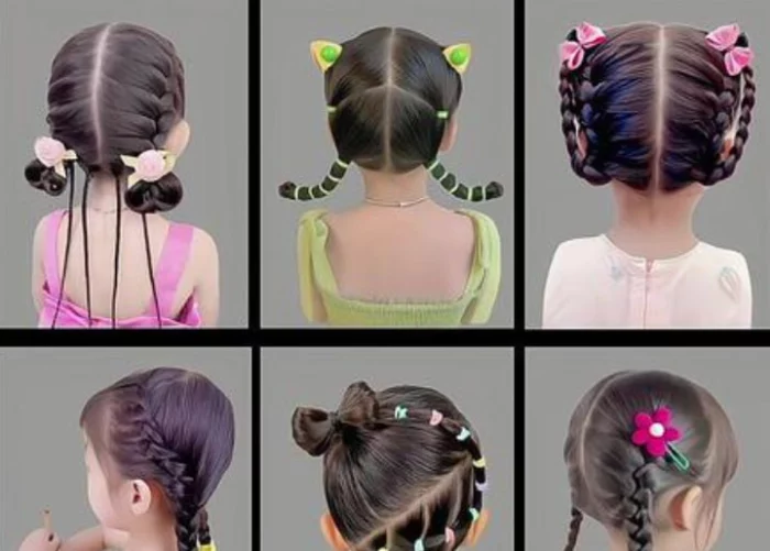 儿童编发教程全集，小女孩日常发型图解+视频教学-番茄共享网