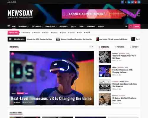 NewsDay 免费博客主题