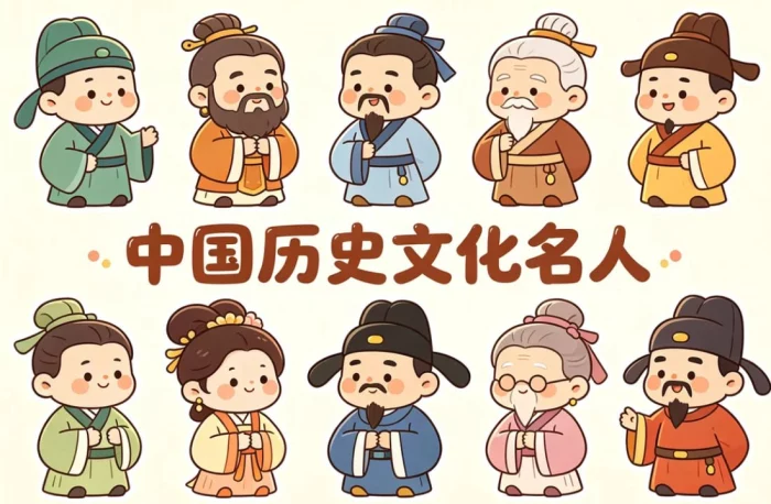 中国历史文化名人动画，汲取千年智慧与风骨